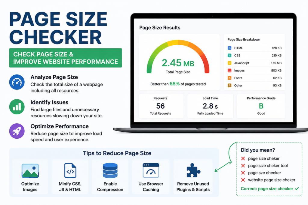 page size checker spellmistake